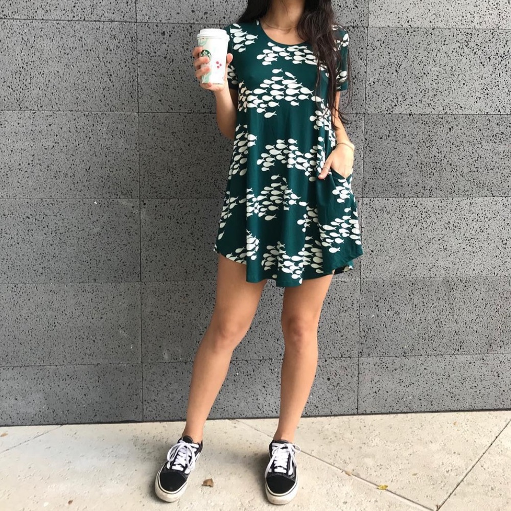 Fighting Eel Dress Feyen Green Fish Small